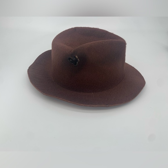 Nightmare on Elm Street Freddy Kreuger Brown Felt Fedora Hat - Picture 5 of 6